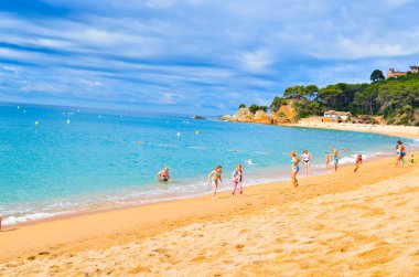 Plaj deniz İspanya Barcelona