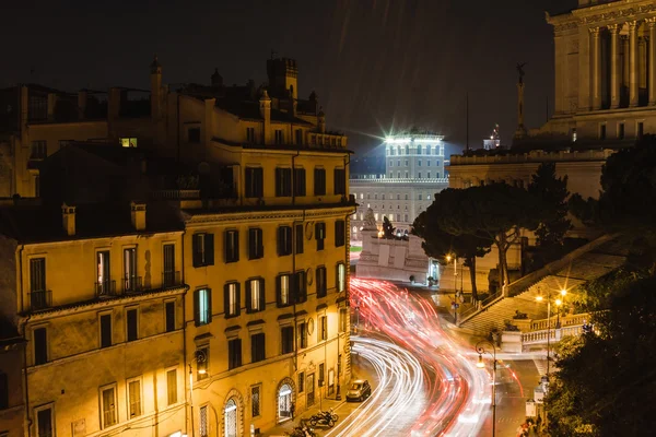 Roma à noite. Itália — Fotografia de Stock