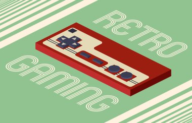 Retro oyun vektör çizim