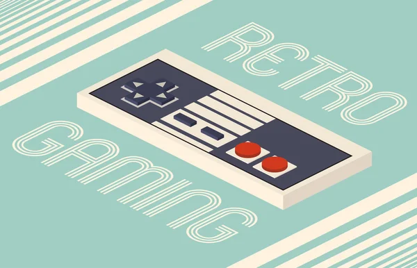 Retro gaming vector illustration — Stock Vector