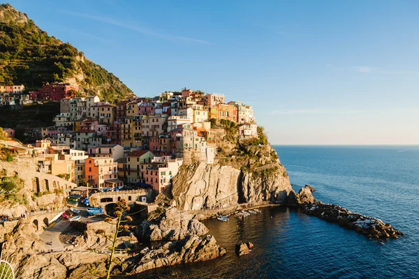 Panoramik Manarola, Cinque terre, Liguria, İtalya — Stok fotoğraf