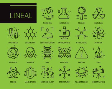 Modern bir tarz çizgi vektör simgeleri.