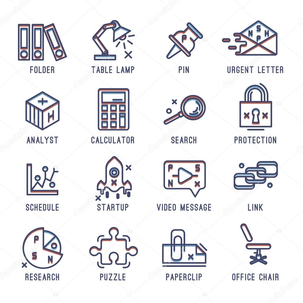 Set of vector icons.