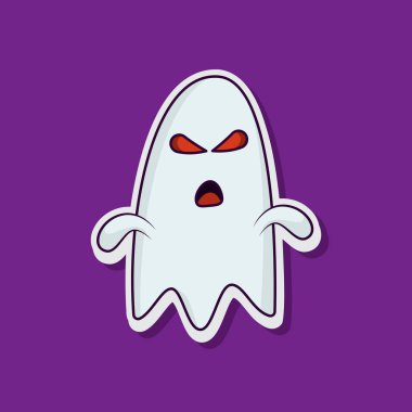 Tatlı Hayalet Çizgi Filmi Cadılar Bayramı çıkartması