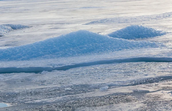 Ice lake natural background close up — Stock Photo, Image