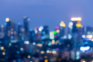Gece bulanıklık şehir şehir merkezinde