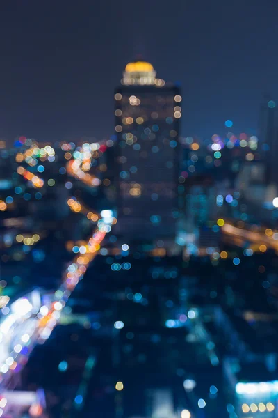 Suddig bokeh city tower — Stockfoto