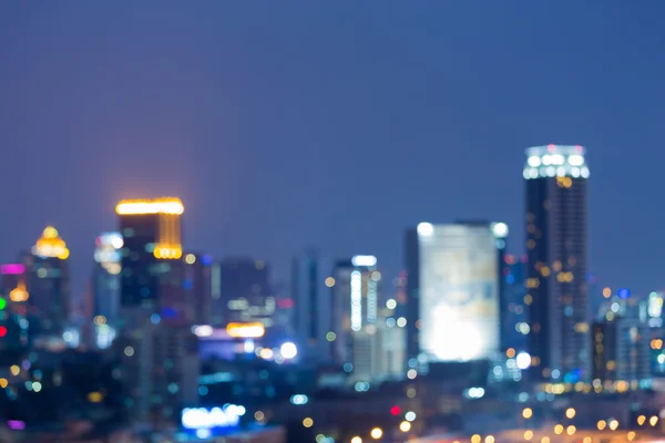 Night city light blurred bokeh — Stock Photo, Image