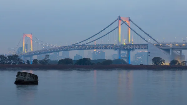 Odiaba Tokyo, Japan, Rainbow bridge — Stock Photo, Image