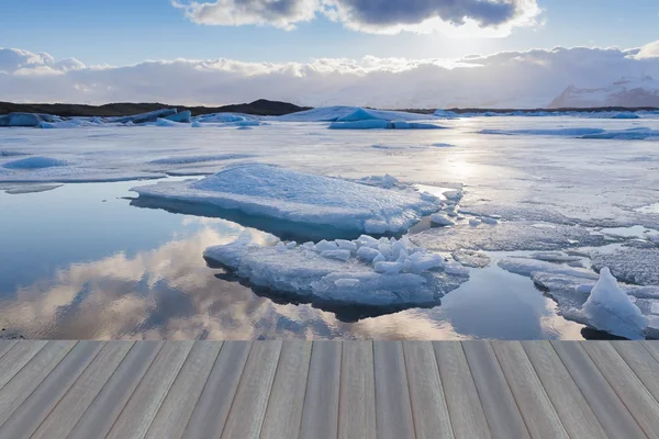 Laguna iceberg lago Jokulsarlon — Foto Stock