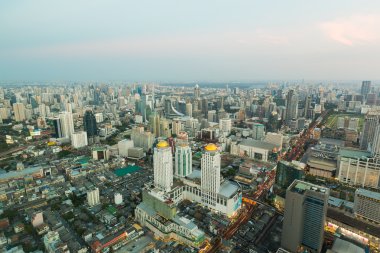 Bangkok şehir havadan görünümü
