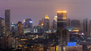 Şehir Ofisi gece görünümü oluşturma