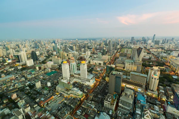 Vista superior Bangkok área central de negocios —  Fotos de Stock
