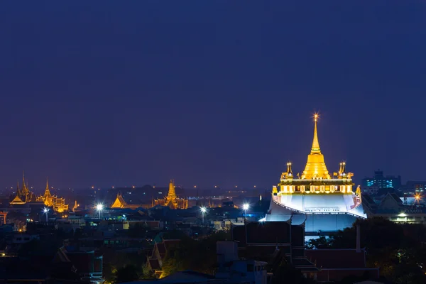 Famoso Wat Saket (Golden Mount) em Bancoc — Fotografia de Stock