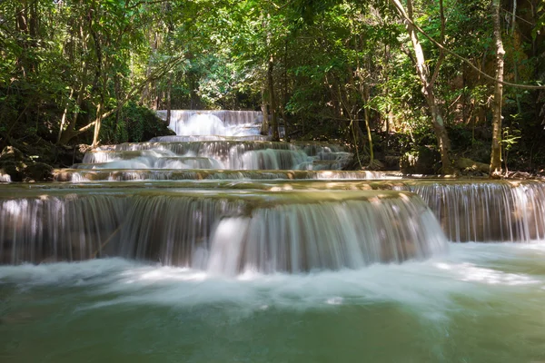 Deep forest tropical waterfall