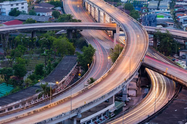 Nära håll highway växlat — Stockfoto