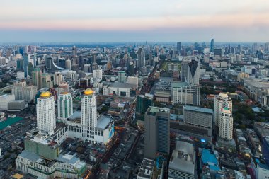 Havadan görünümü şehir şehir merkezinde