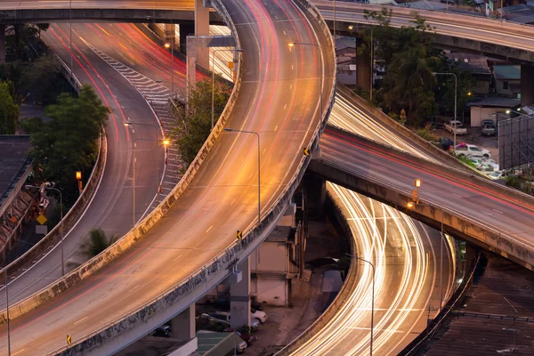 Nära håll Highway samtrafik — Stockfoto