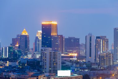 Şehir iş şehir ışıkları 