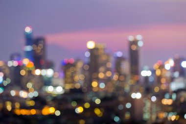 Bulanık bokeh ışıklar arka plan, Ofis Binası 