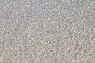 Su saydam doku sahilde