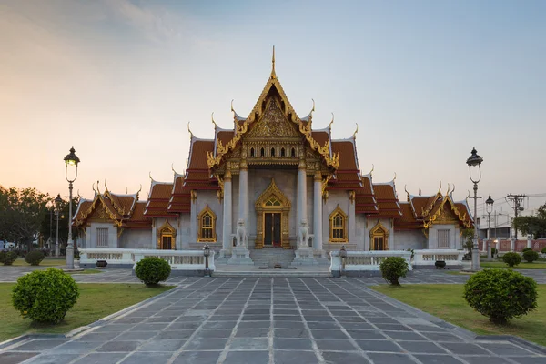 Marble Temple, The most famous baddish temple — Stock Photo, Image