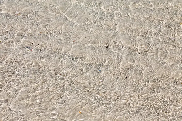 Texture of water transparent on the beach — Stock Photo, Image