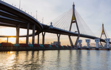 Asma köprü bağlantısı kavşak Otoban