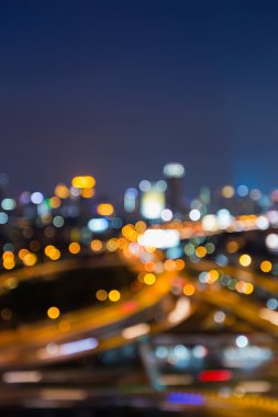 Alacakaranlık soyut bulanık ışıklar otoyol deyimleri