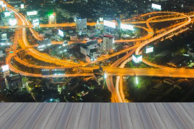 Gece görünümü, Tayland Hava görünümünü Bangkok otoyol deyimleri