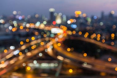 Soyut bulanık ışıklar şehir otoyol deyimleri