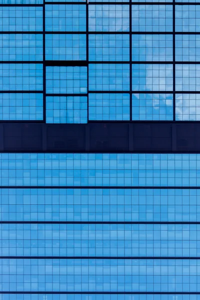 Blue modern office windows background — Stock Photo, Image