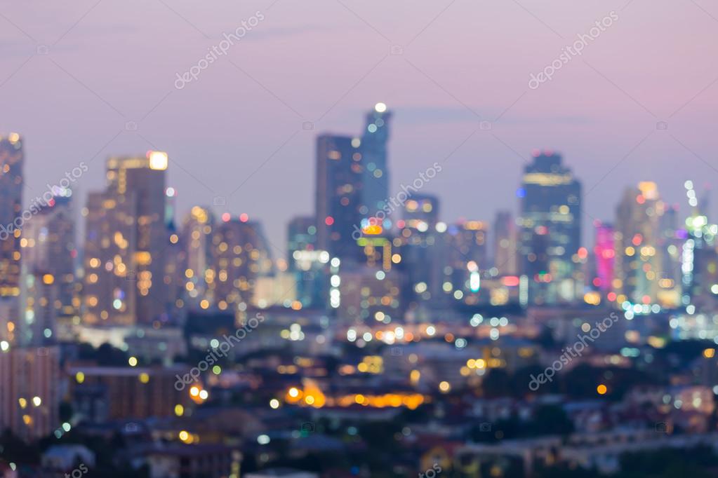 Blurred bokeh background city and office building lights Stock Photo by  ©pranodhm 121344824