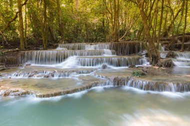 Doğal mavi akım birden çok katman şelale 