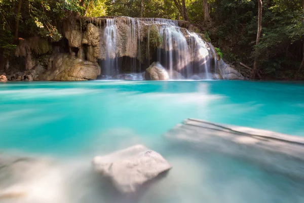 Natural blue stream waterfall — Stock Photo, Image