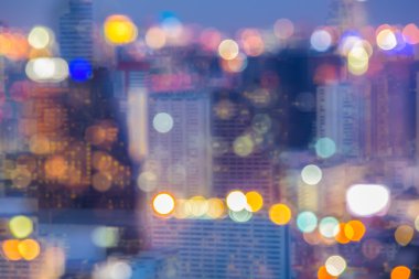 Soyut Bokeh cityscape