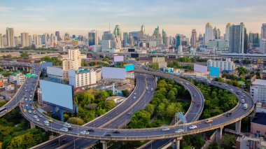 Cityscape Baiyok Kulesi Bangkok Tayland
