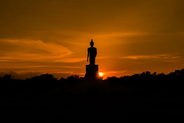 Buddha thailandia tramonto — Foto Stock