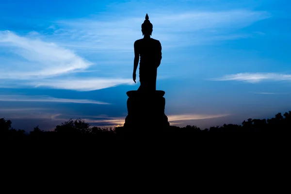 Pôr do sol de buddha — Fotografia de Stock