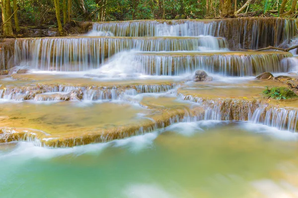 Cascada de corriente azul en Kanjanaburi Tailandia —  Fotos de Stock