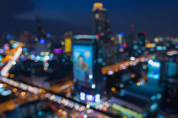 Night lights of the big city, bokeh — Stock Photo, Image