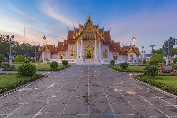 Il nome del tempio di marmo Wat Benchamabopit Dusitvanaram — Foto Stock