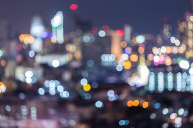 Soyut bokeh şehir ışıkları arka plan