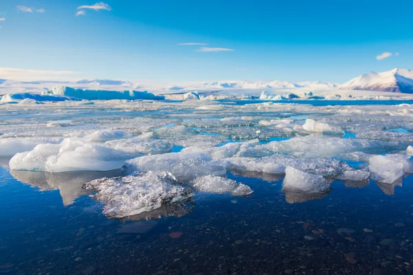 Glaciärlagunen glaciären lagoon Island — Stockfoto