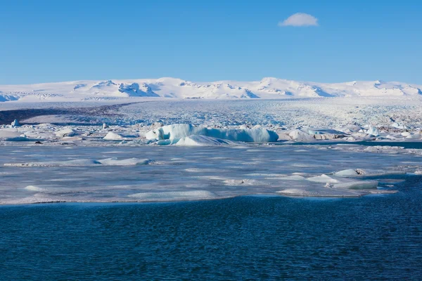 Jokulsarlon, πάγος μπλε λιμνοθάλασσα. Ισλανδία — Φωτογραφία Αρχείου