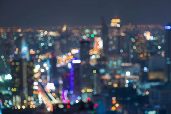 抽象的城市夜景灯景背景 — 图库照片
