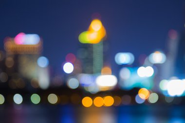 Cityscape alacakaranlık zaman, cityscape bokeh, bulanık fotoğraf