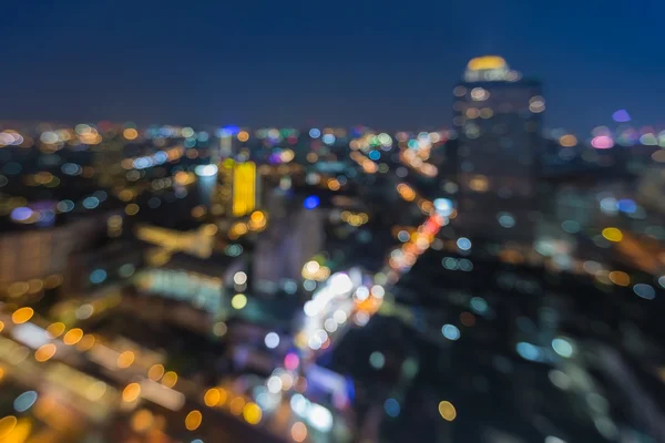 Astratto sfocatura bokeh sfondo della città vista aerea — Foto Stock