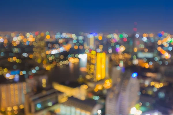 Abstract bokeh Bangkok city night light — Stock Photo, Image