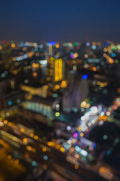 Slut fokus på stadens ljus bakgrund — Stockfoto